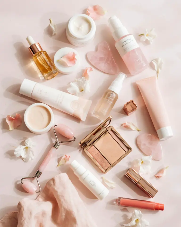 Messy Pink Beauty | Soft Glow Skincare Routine with Rare Beauty Blush | Summer Pastel Aesthetic