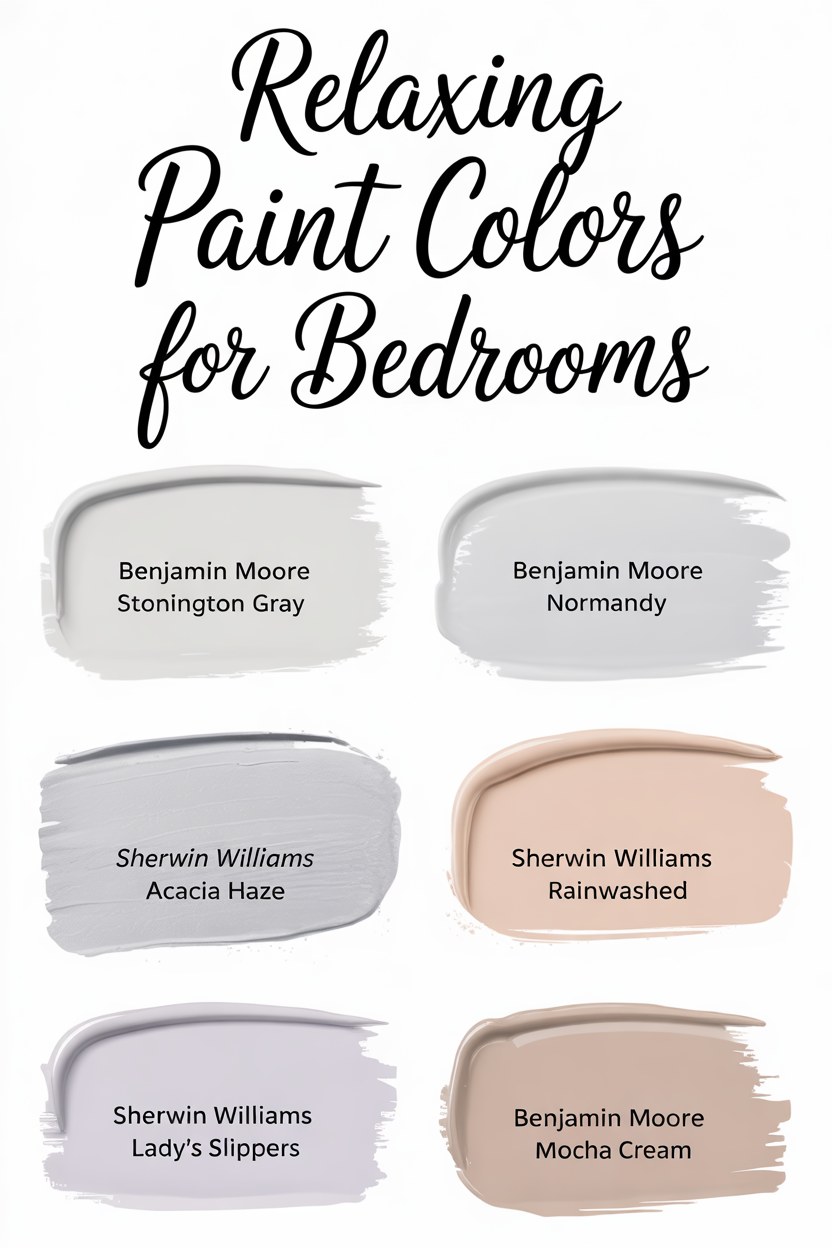 6 Soothing Bedroom Paint Colors for Calming Spaces