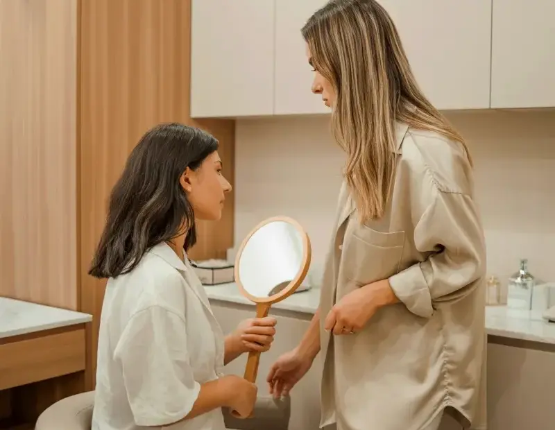 Spa Treatment Before and After | Professional Facial in a Minimalist Spa Room | Esthetician Visit